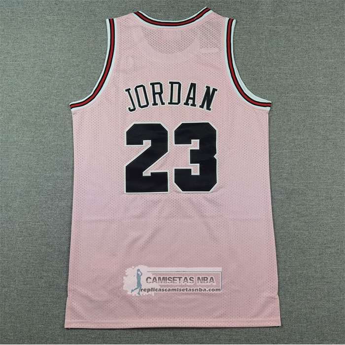 Camiseta Chicago Bulls Michael Jordan NO 23 Mitchell & Ness 1997-98 Rosa